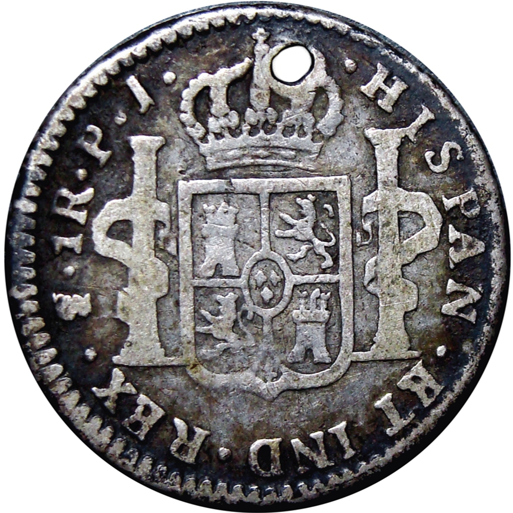 Bolivia Potosí Moneda de Plata 1 Real 1816  PJ  Fernando VII  - Numisfila