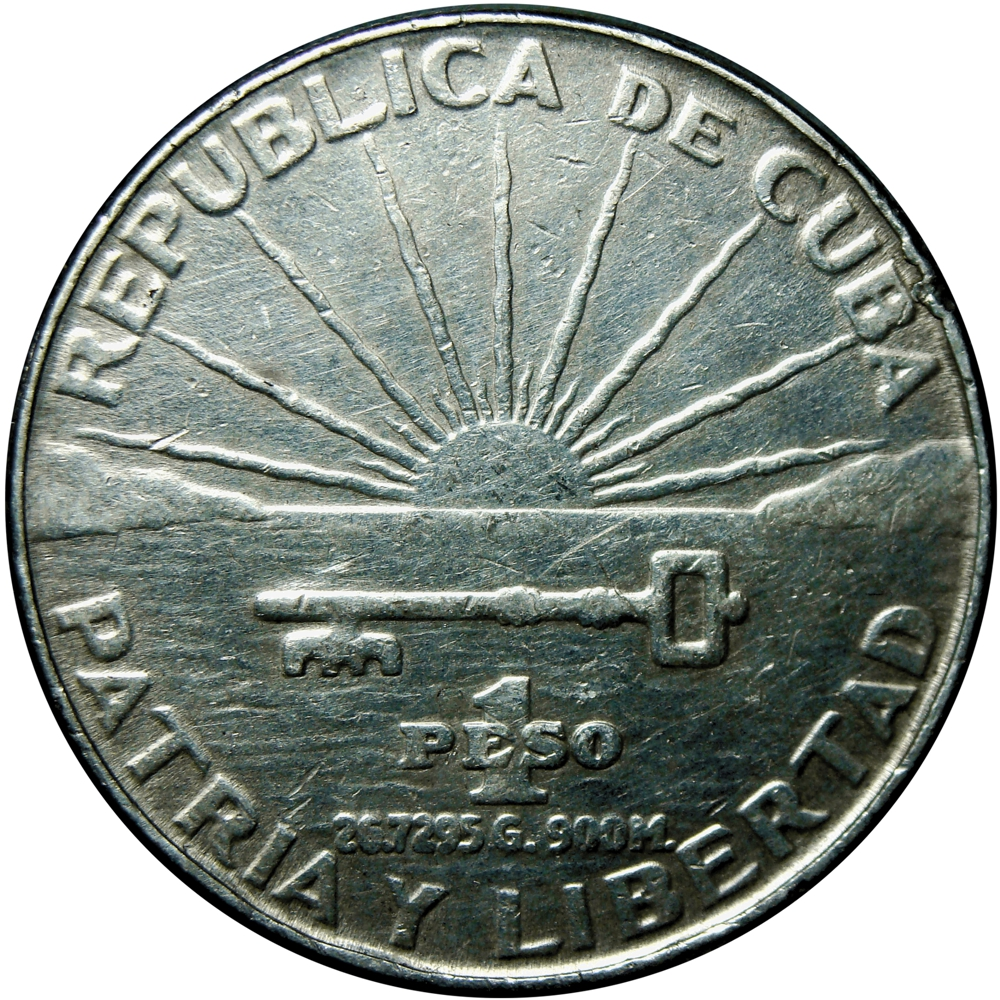 Cuba Moneda de Plata 1 Peso 1953 José Martí  - Numisfila