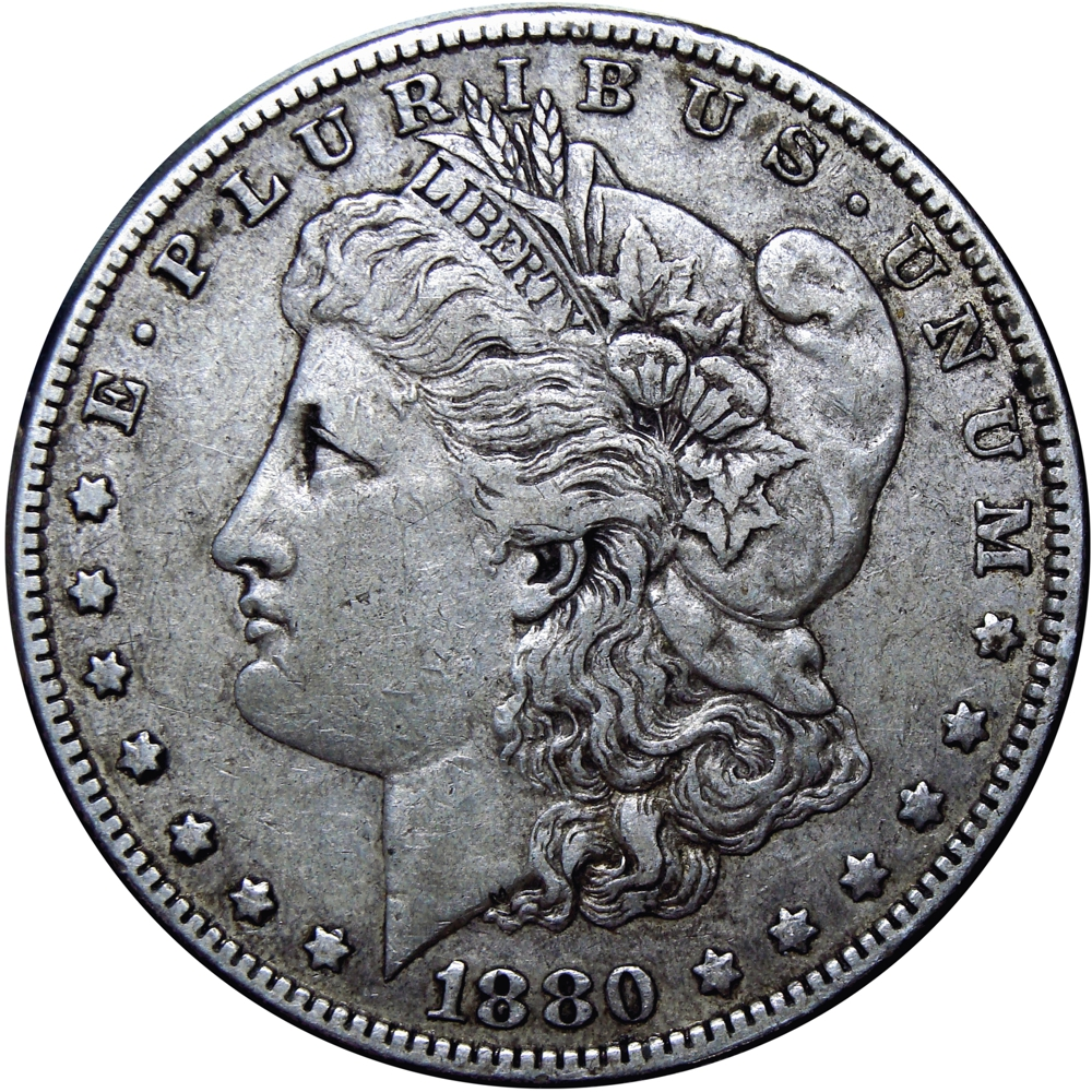 EE. UU. Morgan Moneda de Plata Dollar 1880 O - Nueva Orleans - Numisfila