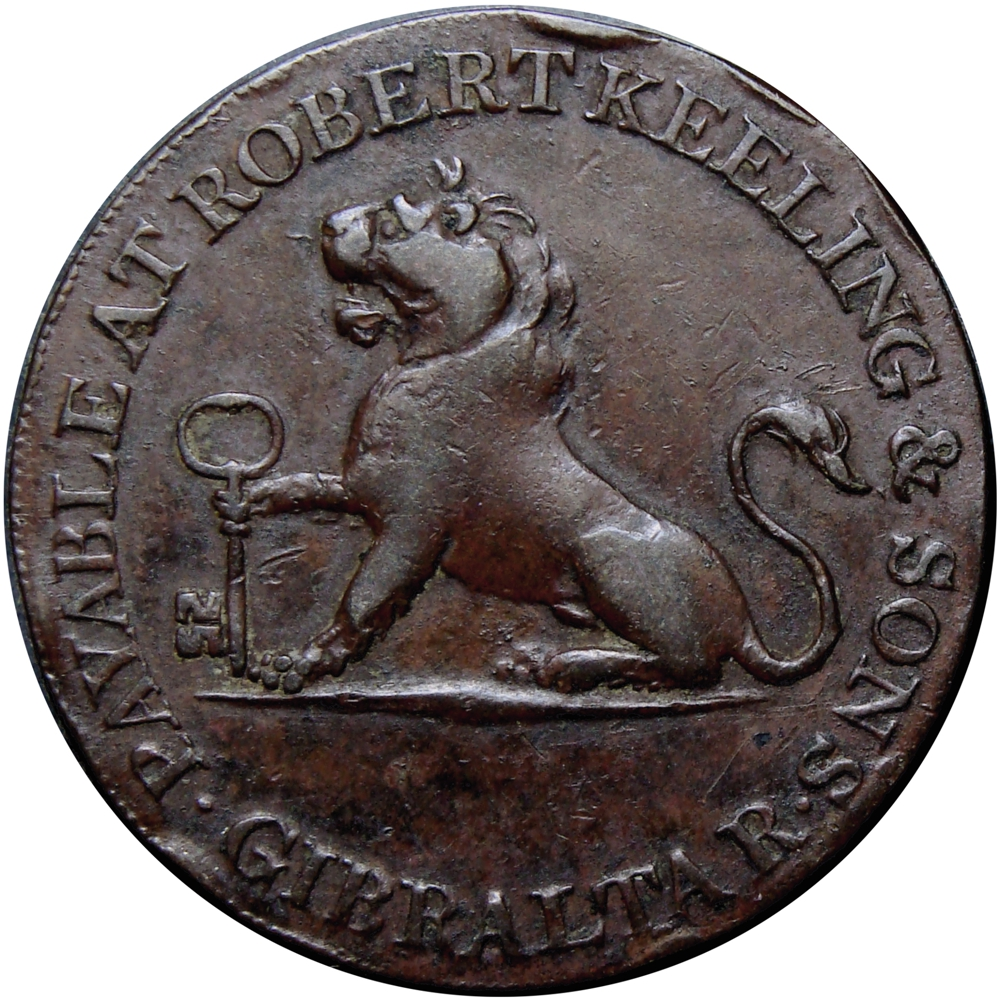 Gibraltar Moneda de Necesidad 2 Quartos 1810   - Numisfila