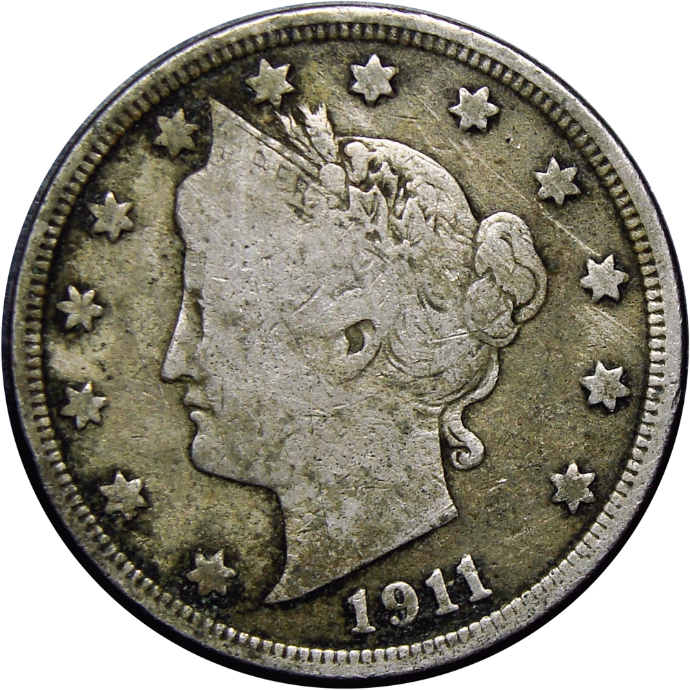 EE. UU. Moneda V - 5 Cents 1911 Liberty Nickel - Numisfila