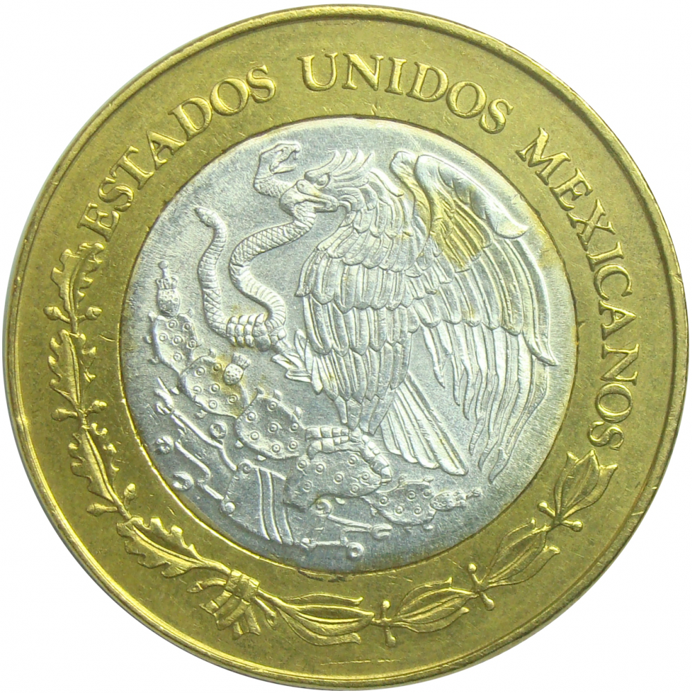 Moneda 100 Pesos Plata Mexico 2005 Hidalgo  - Numisfila