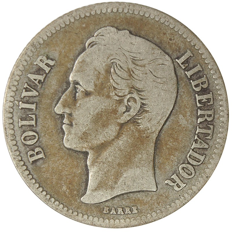 Moneda 2 Bolívares de Plata 1935  - Numisfila