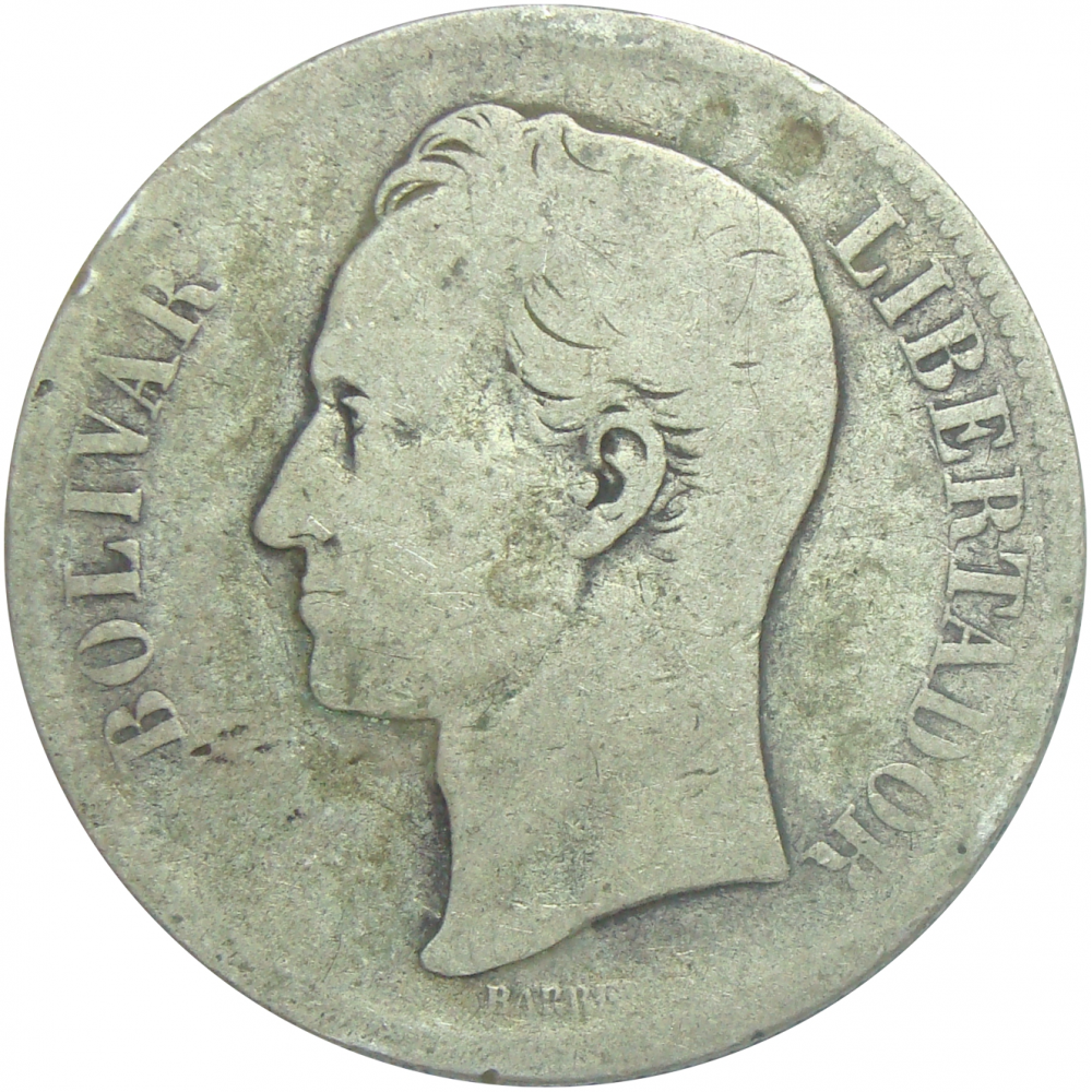 Moneda 5 Bolívares Fuerte de 1879  - Numisfila