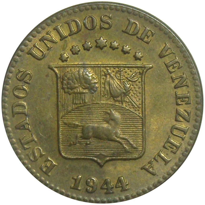 Excelente Moneda 5 Céntimos 1944 - Puya Amarilla  - Numisfila