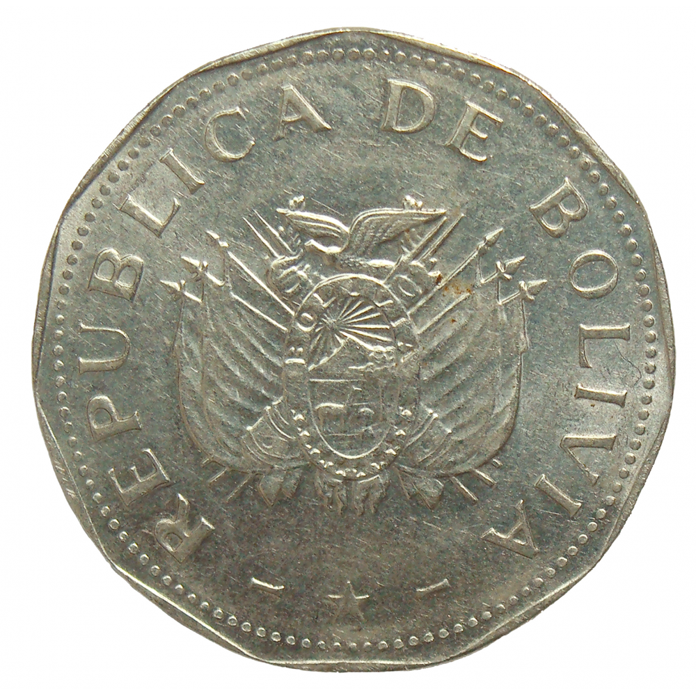 Moneda Bolivia 2 Bolivianos 1995-2008  - Numisfila