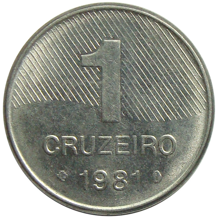 Moneda Brasil 1 Cruzeiro 1979-1984  - Numisfila