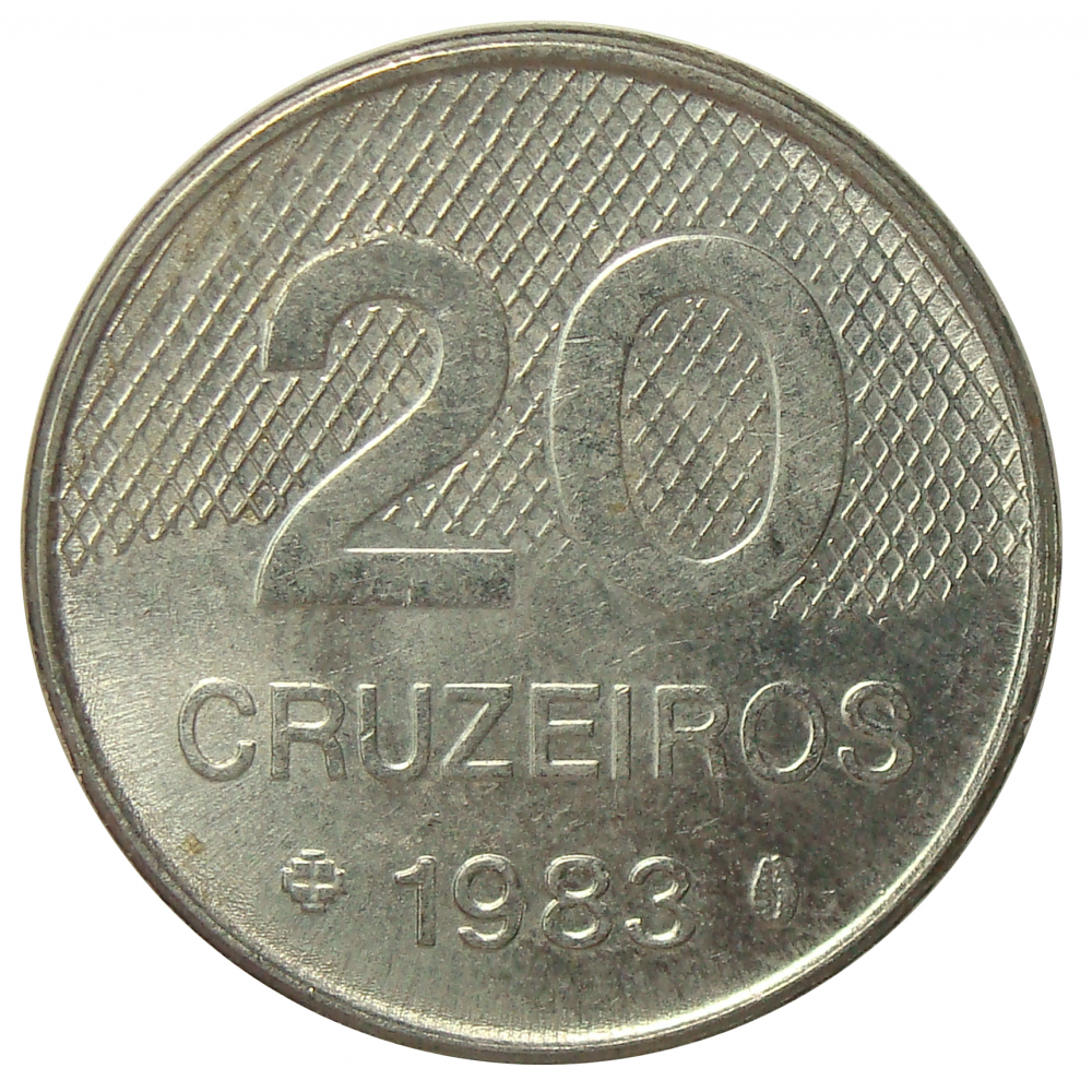 Moneda Brasil 20 Cruzeiros 1981-1984   - Numisfila