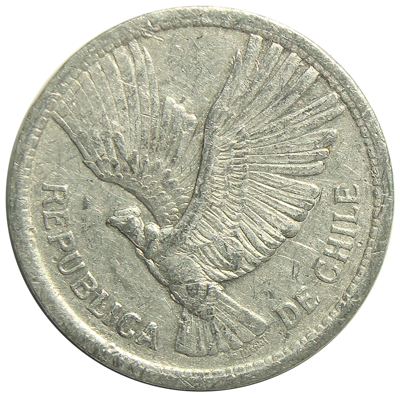Moneda Chile 10 Pesos 1956-59 Condor  - Numisfila