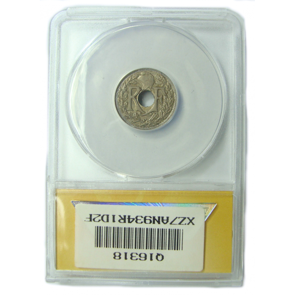 Moneda Francia 5 Céntimos 1918 ANACS AU 58  - Numisfila