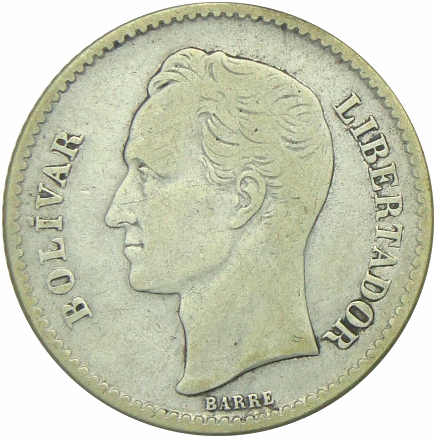 Moneda 1 Bolivar de Plata 1926   - Numisfila