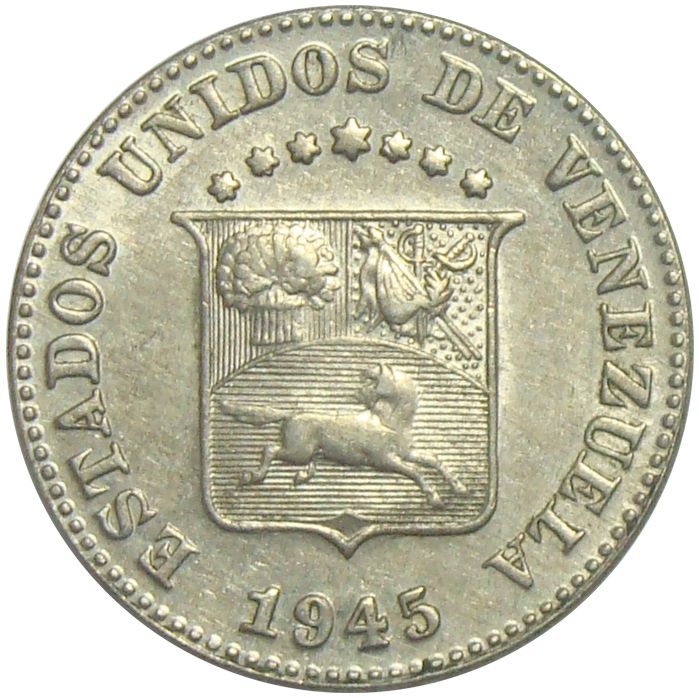 Moneda 5 Centimos - Puya de 1945  - Numisfila