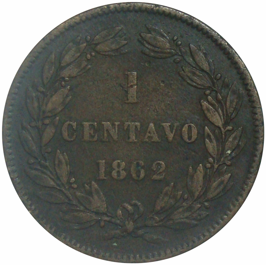 Moneda Centavo Monaguero 1862 Libertad  - Numisfila