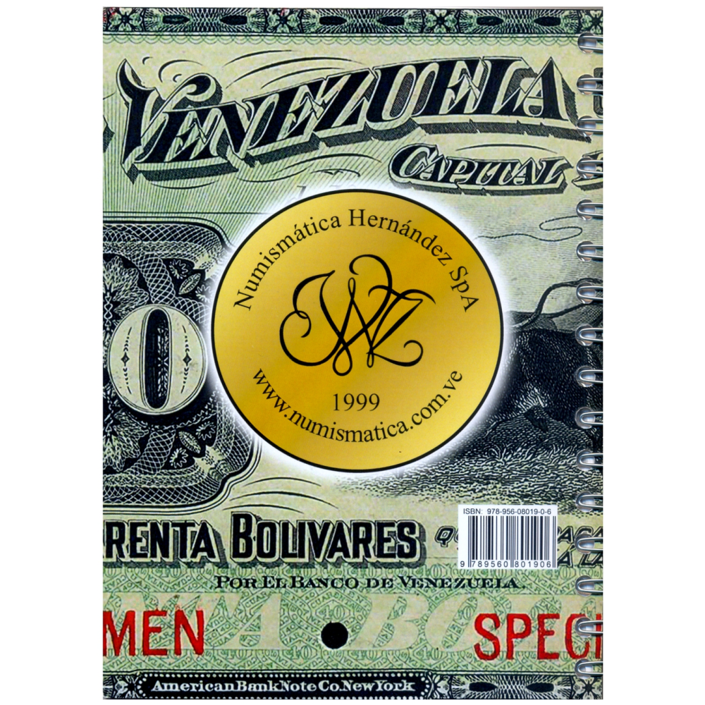 Libro 2025 Catálogo para Coleccionistas de Billetes de Venezuela 1811 - Presente 1° Edición  - Numisfila