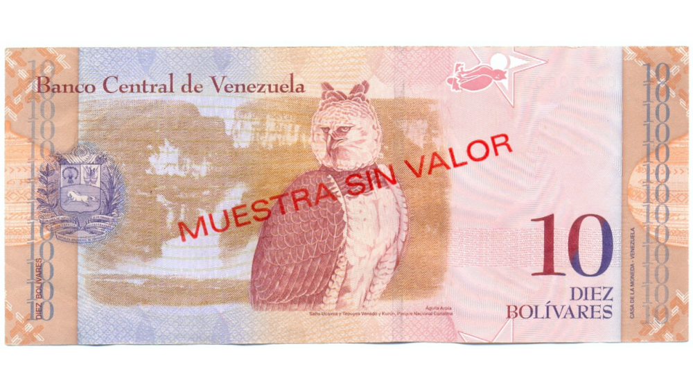 Muestra Sin Valor Billete 10 Bolívares 2007 #1905  - Numisfila