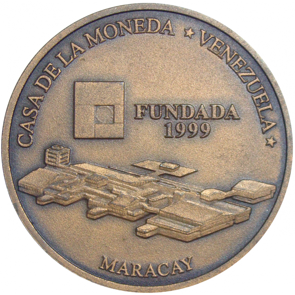 Moneda Bronce 3000 Bolívares 2001 Casa de la Moneda Maracay   - Numisfila