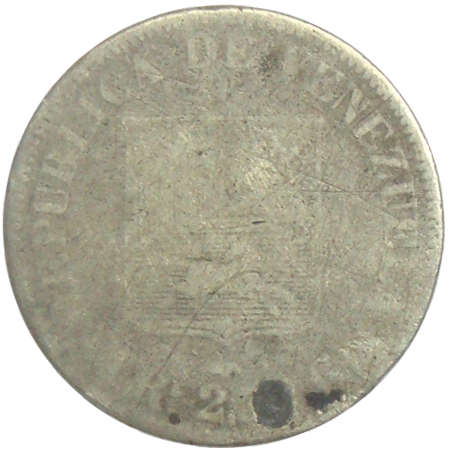 Moneda 10 Centavos - Real 1858 Libertad  - Numisfila
