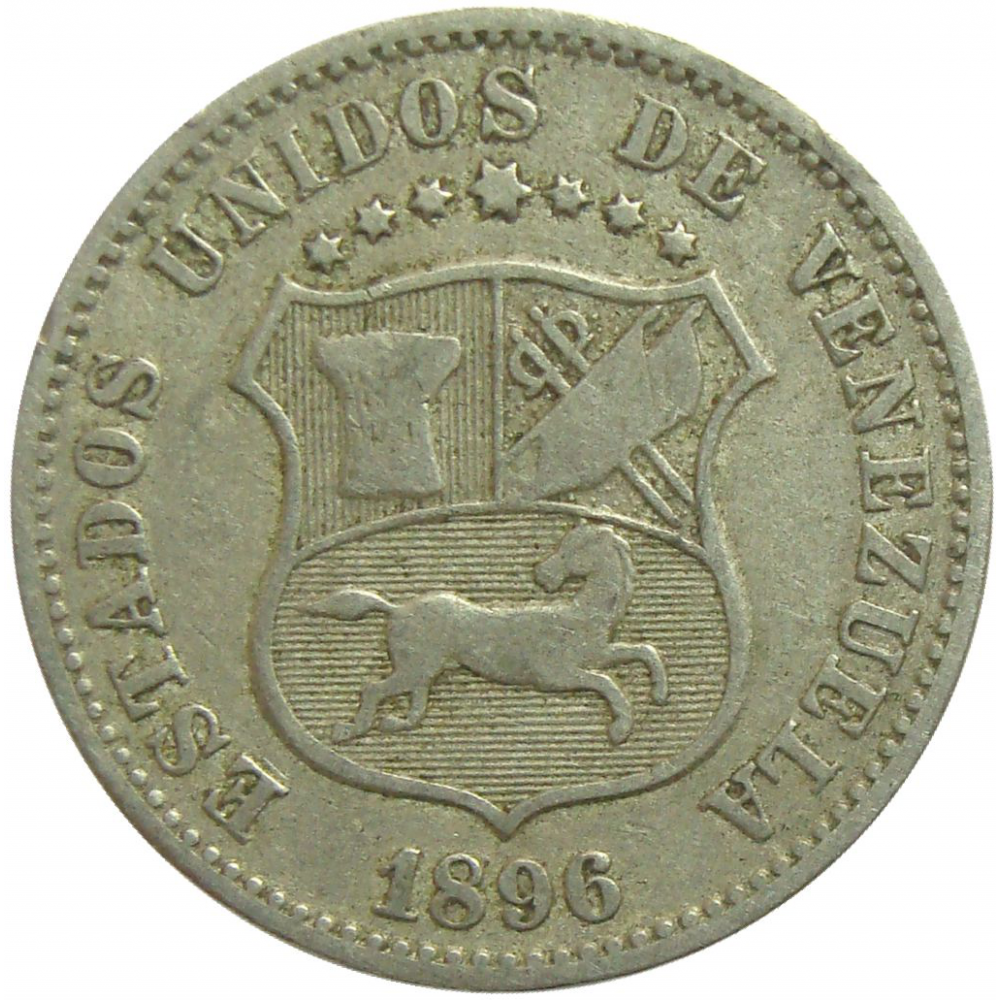 Moneda 12½ Centimos Locha 1896   - Numisfila