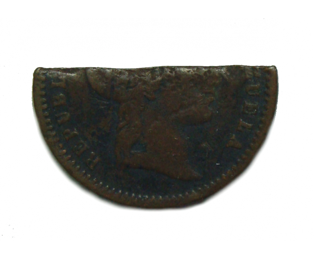 Cachito Moneda ½ Centavo 1852 Monaguero Libertad  - Numisfila