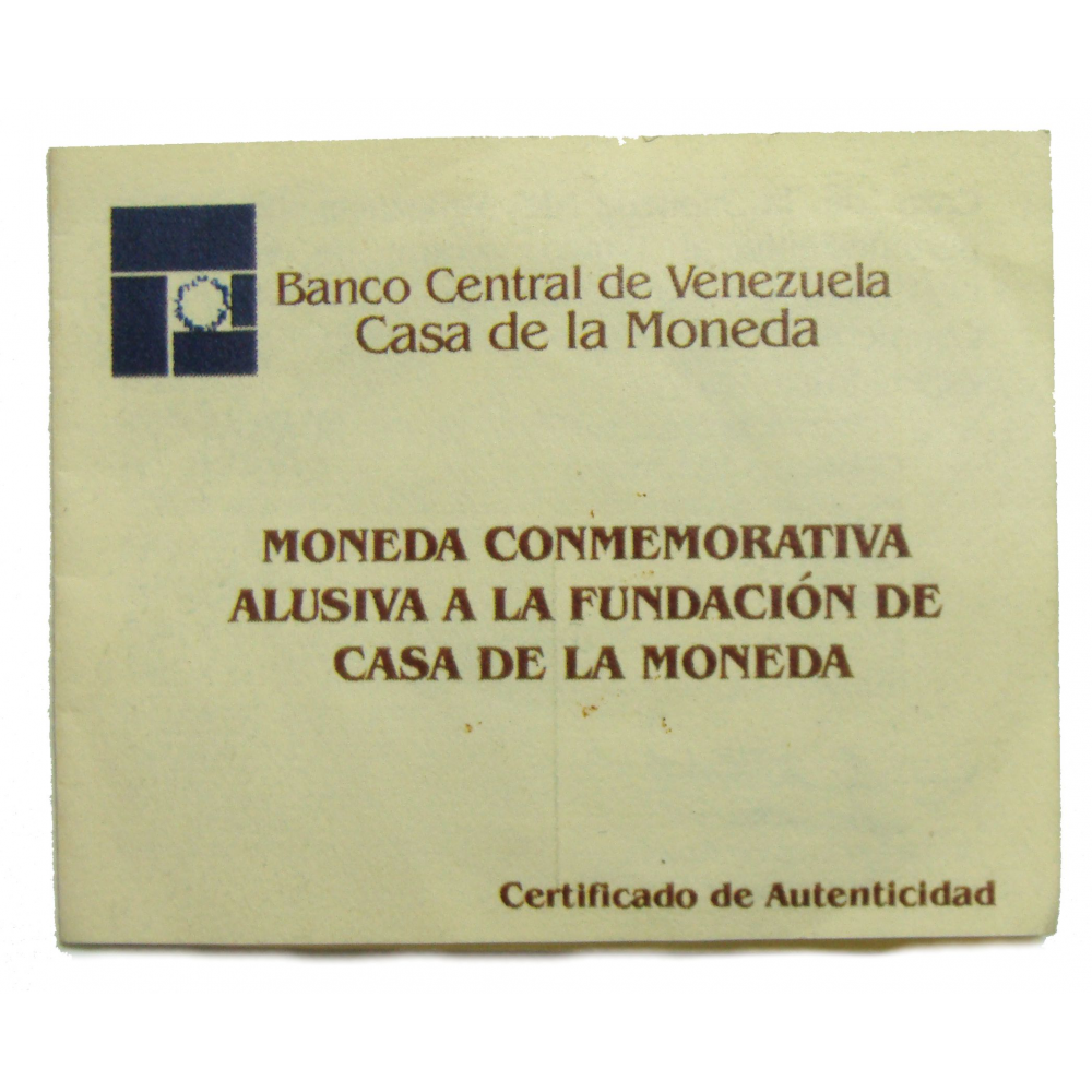 Moneda Bronce 3000 Bolívares 2001 Casa de la Moneda Maracay  - Numisfila