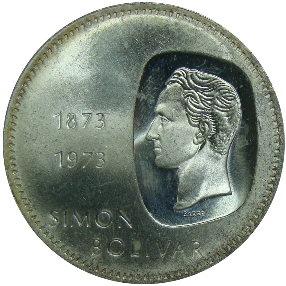Doblon Moneda 10 Bs 1973 Canto Al Revés  - Numisfila