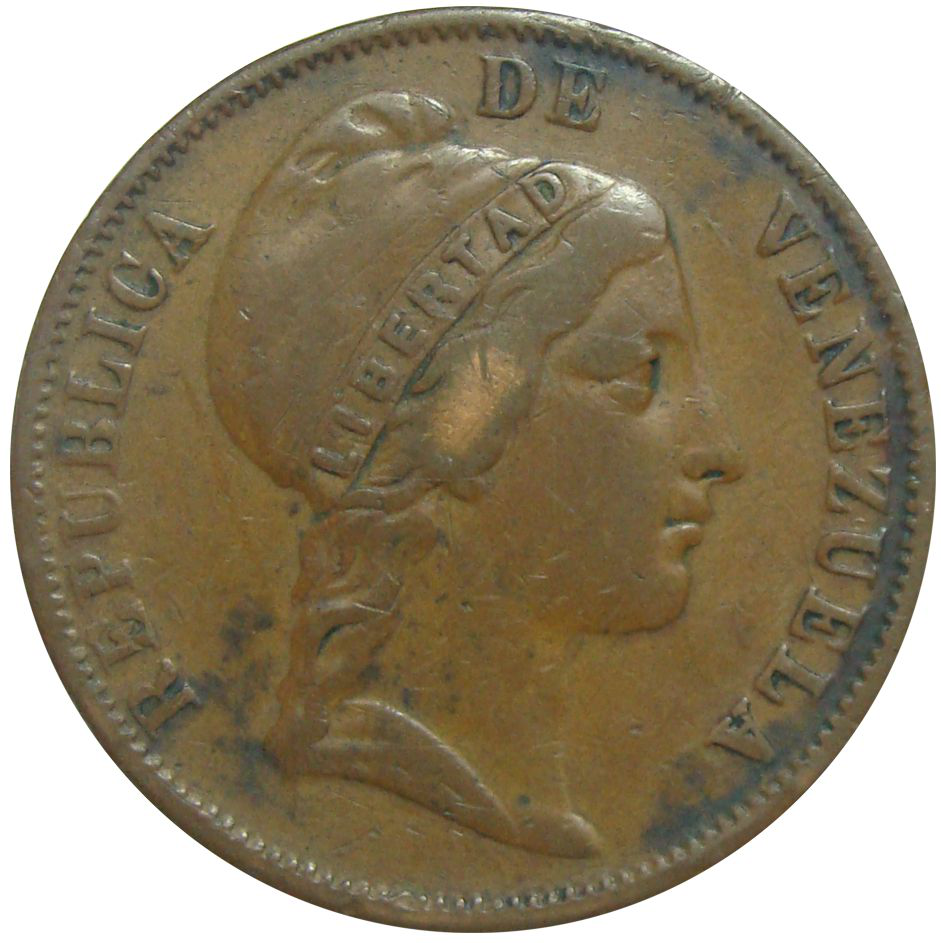 Moneda Centavo Monaguero 1852 Libertad  - Numisfila