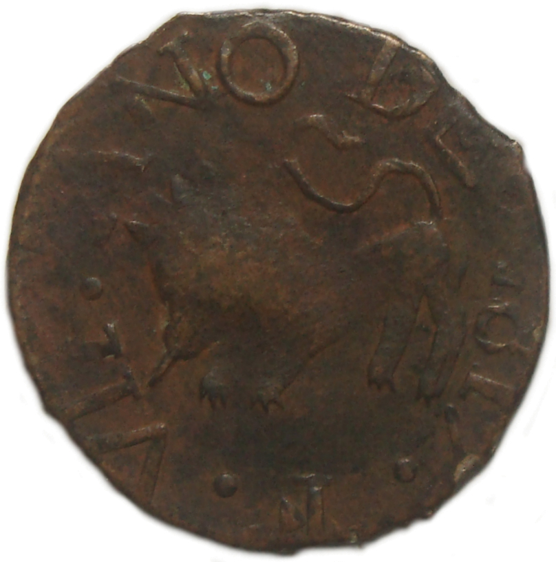 Moneda Provincia de Guayana ½ Real 1817 Variante "7" Inclinado - Numisfila