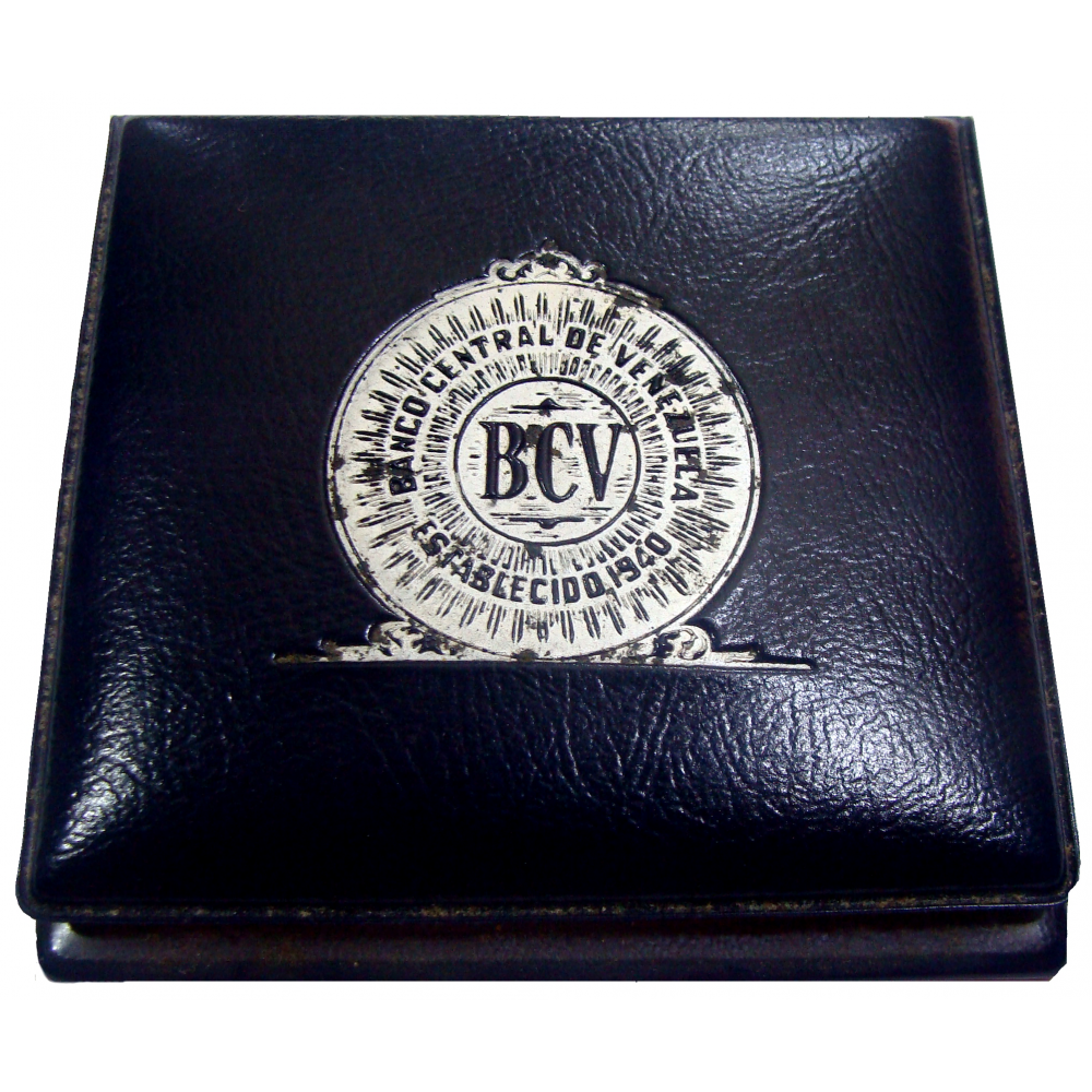 Doblon 10 Bs 1973 Canto Al Derecho en Estuche BCV  - Numisfila