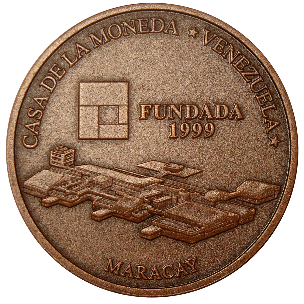 Moneda Bronce 3000 Bolívares 2001 Casa de la Moneda Maracay  - Numisfila