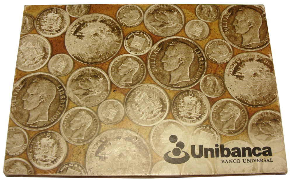 Set de presentación UNIBANCA con 5 monedas de plata  - Numisfila