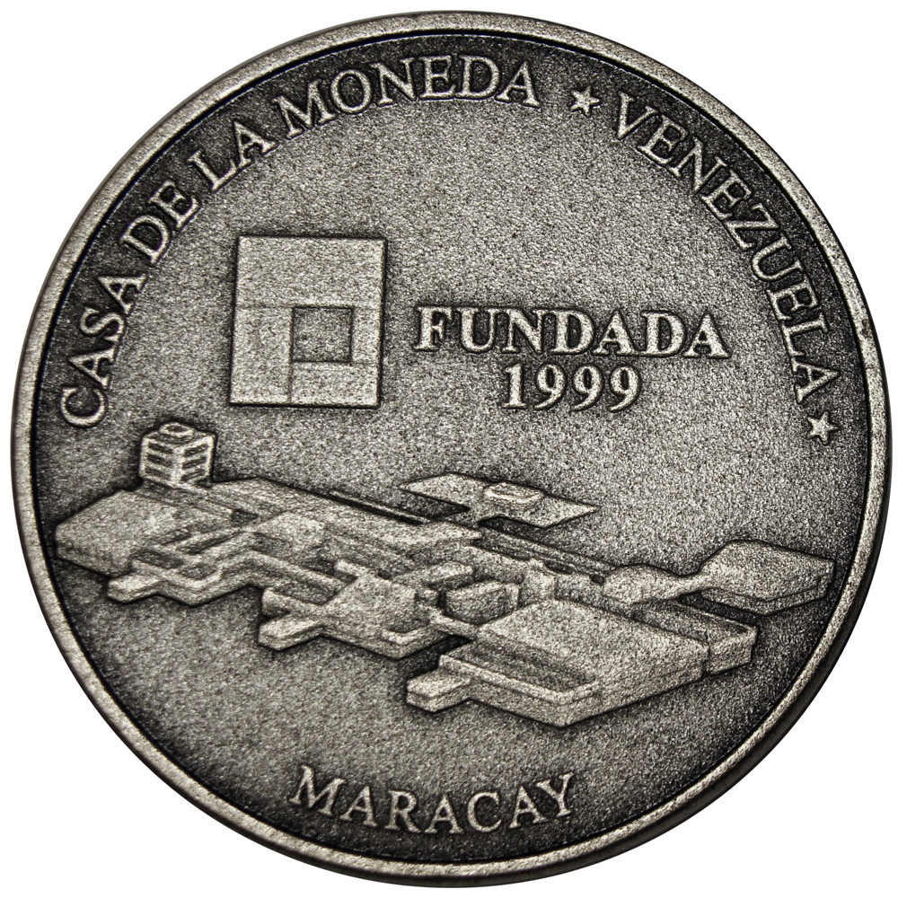 Moneda Plata 6000 Bolívares 2001 Maracay con Estuche y Certificado  - Numisfila