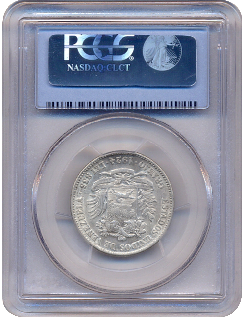 Moneda Plata 2 Bolívares 1924 PCGS AU50  - Numisfila