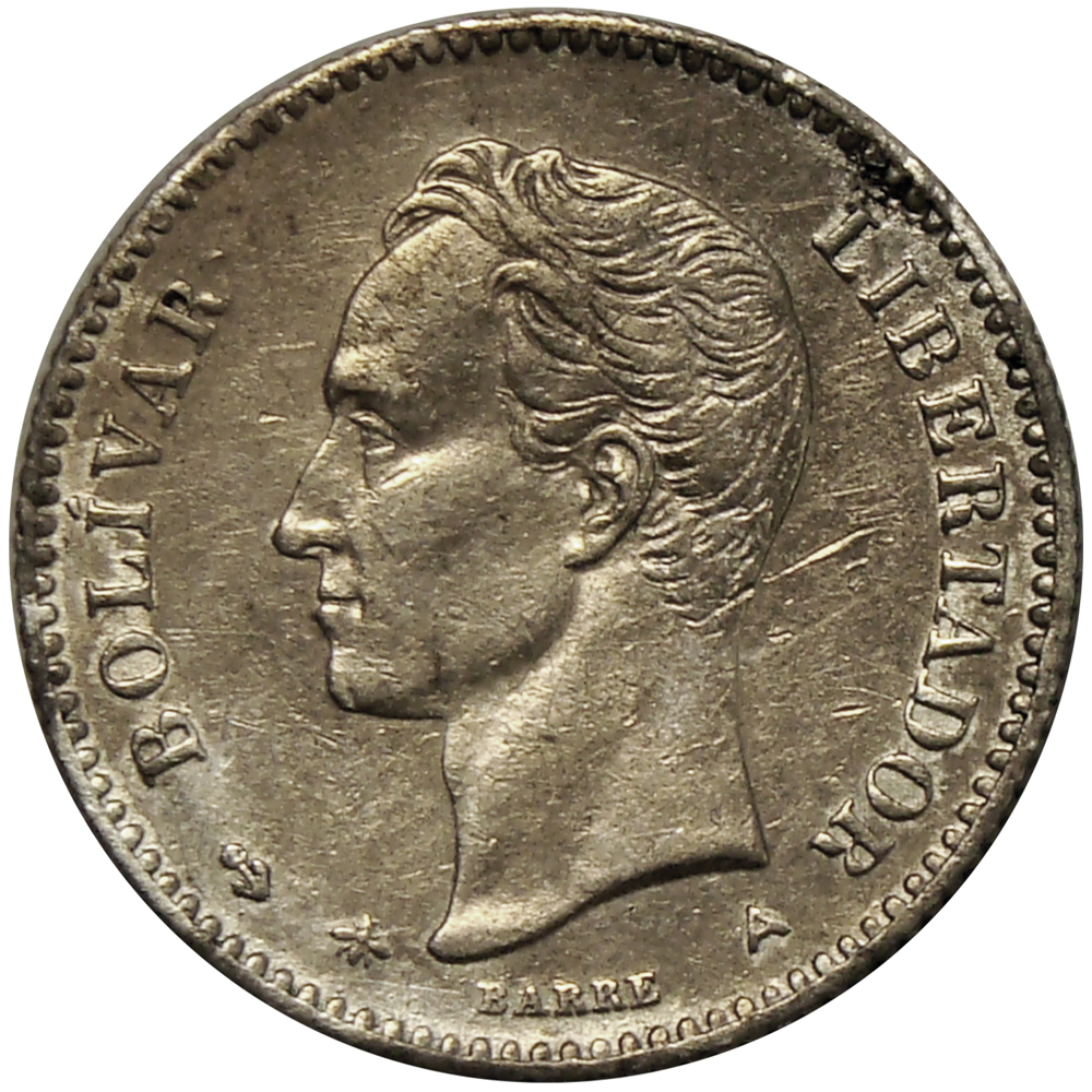 Moneda de Plata 5 Centavos 1876 Ceca A Lisa - Medio  - Numisfila