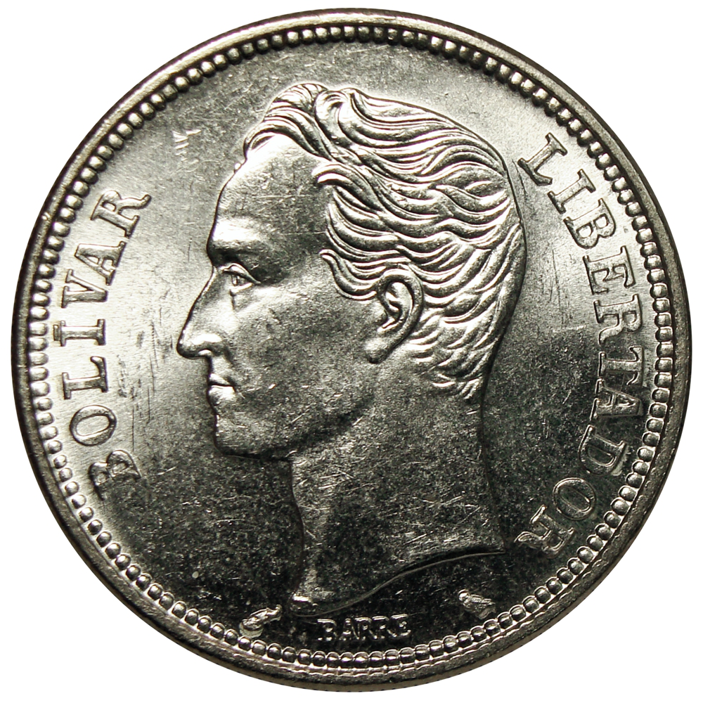  Moneda de Plata 2 Bolívares 1960  - Numisfila