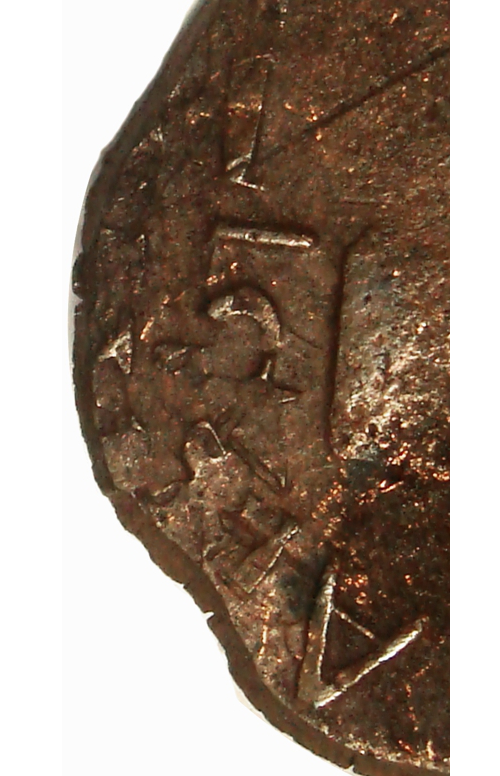 Moneda de Guayana ½ Real 1817 Die clash  - Numisfila