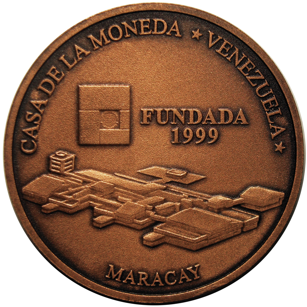 Moneda Bronce 3000 Bolívares 2001 Casa de la Moneda Maracay - Numisfila