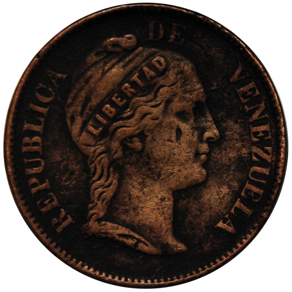 Moneda Centavo Monaguero 1863 Libertad  - Numisfila