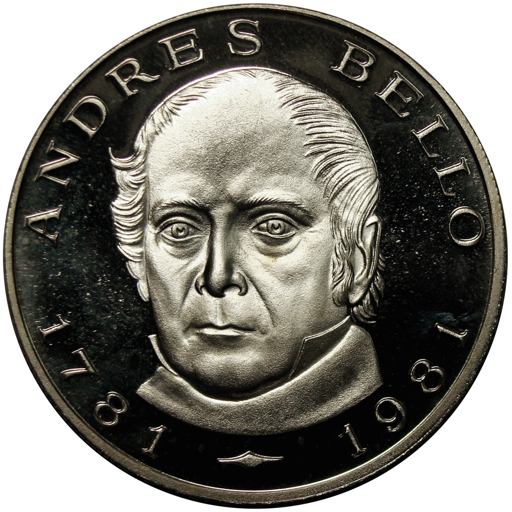 Moneda 100 Bolívares 1981 Andrés Bello Bicentenario Nacimiento  - Numisfila