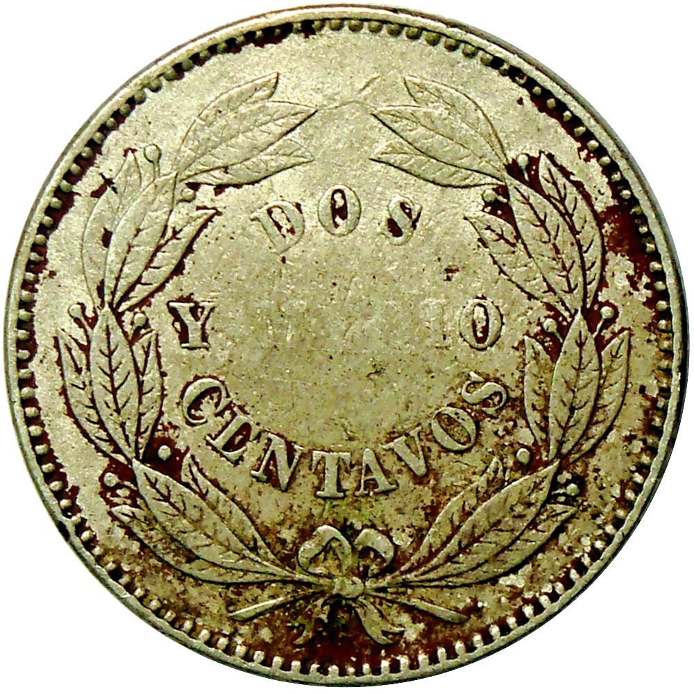 Moneda 2 ½ Centavos 1876 - 1ra Locha  - Numisfila