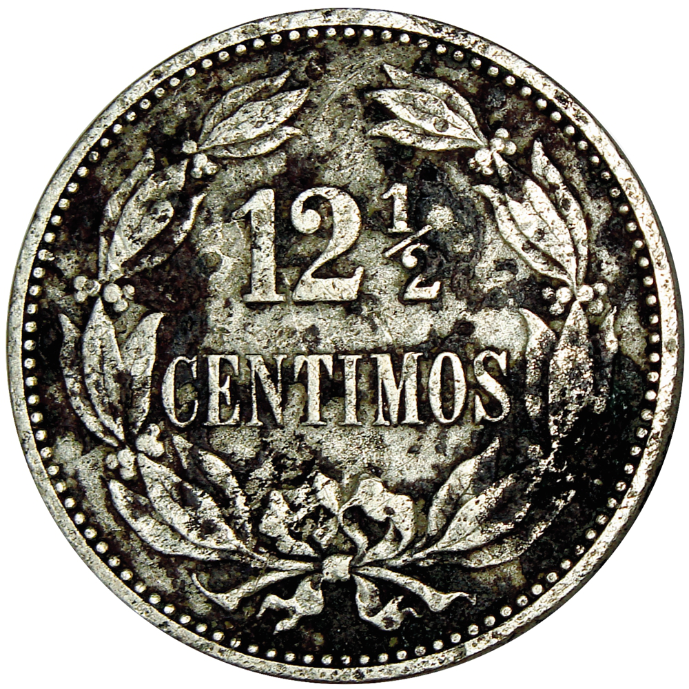 Locha Moneda 12½ Céntimos 1896  - Numisfila