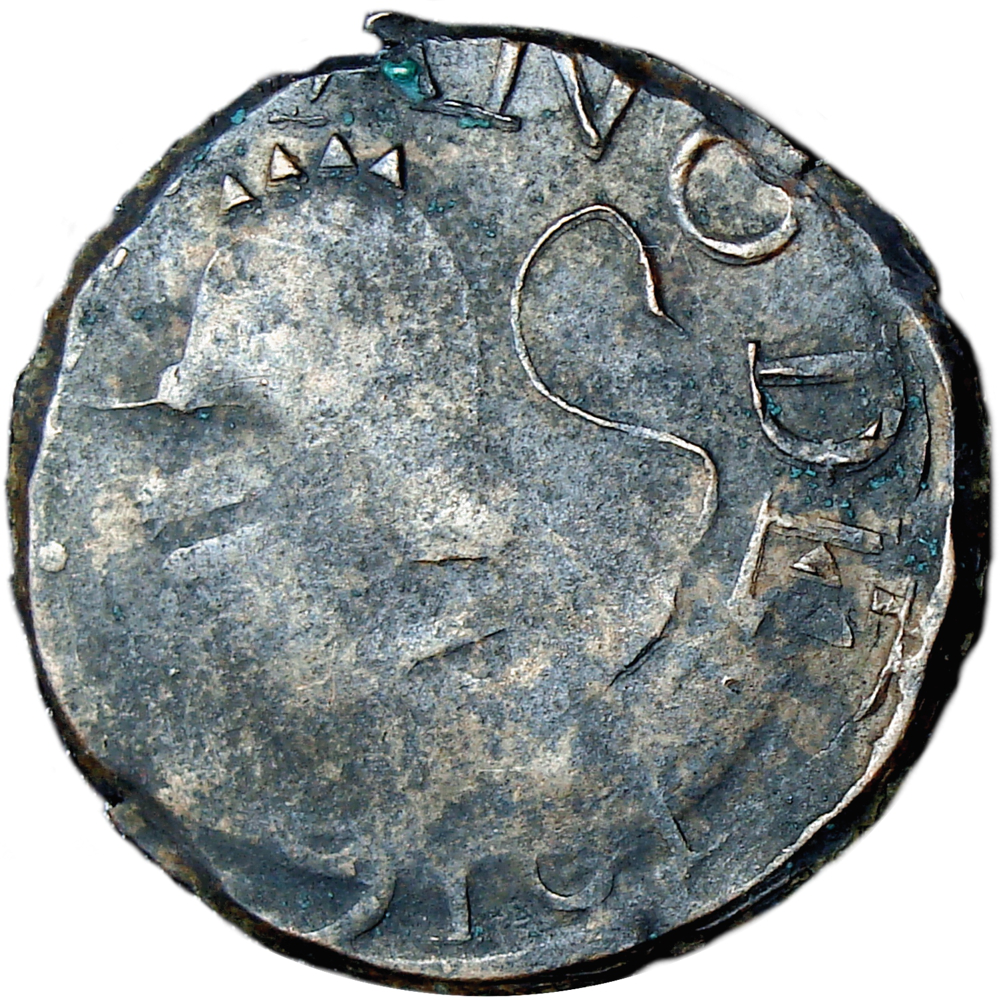 Moneda Guayana ½ Real 1816 Variante "6" Abierto - Numisfila