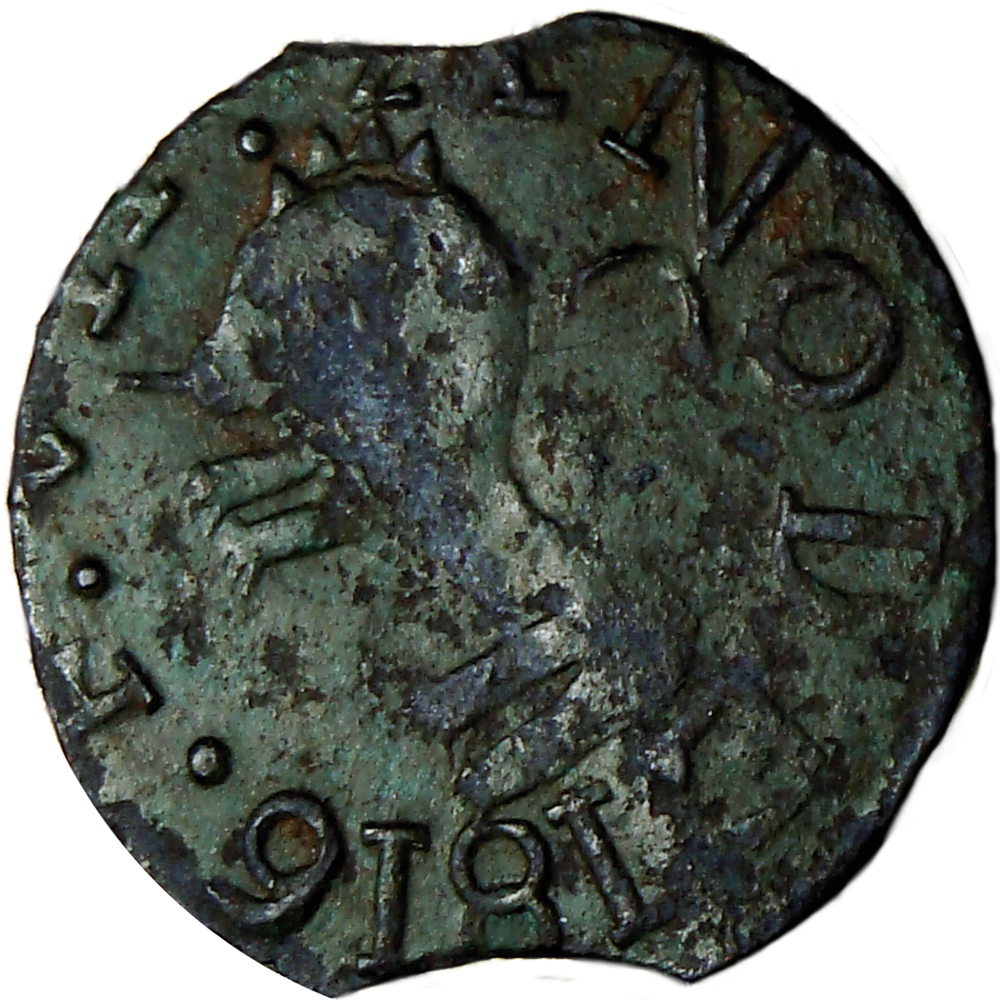 Moneda Guayana ½ Real 1816 Variante 6 Cerrado - Numisfila