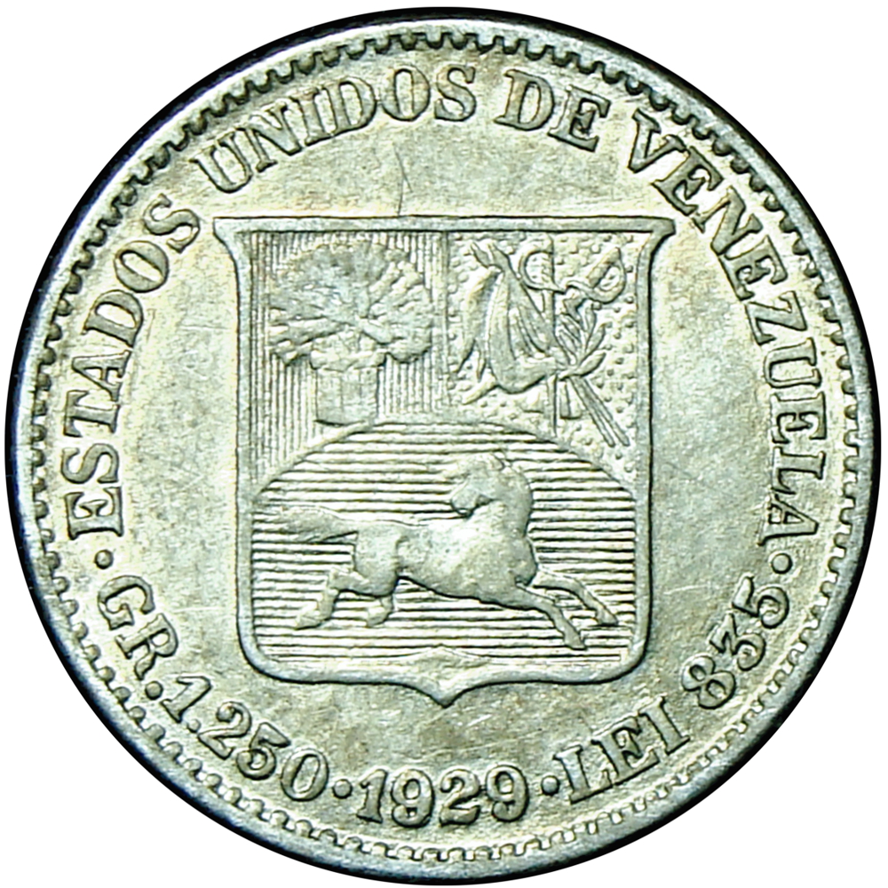 Moneda de Plata 25 Céntimos 1929 - Medio - Numisfila
