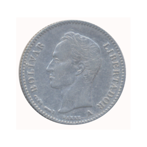 Medio Moneda de Plata 25 Céntimos 1894 - ¼ de Bolívar  - Numisfila