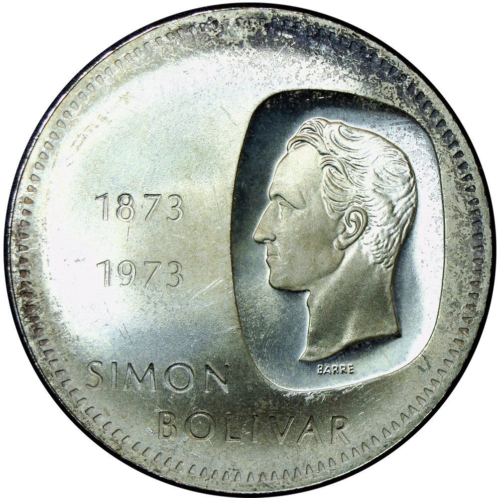 Doblón Moneda 10 Bolívares 1973 Canto Invertido - Numisfila