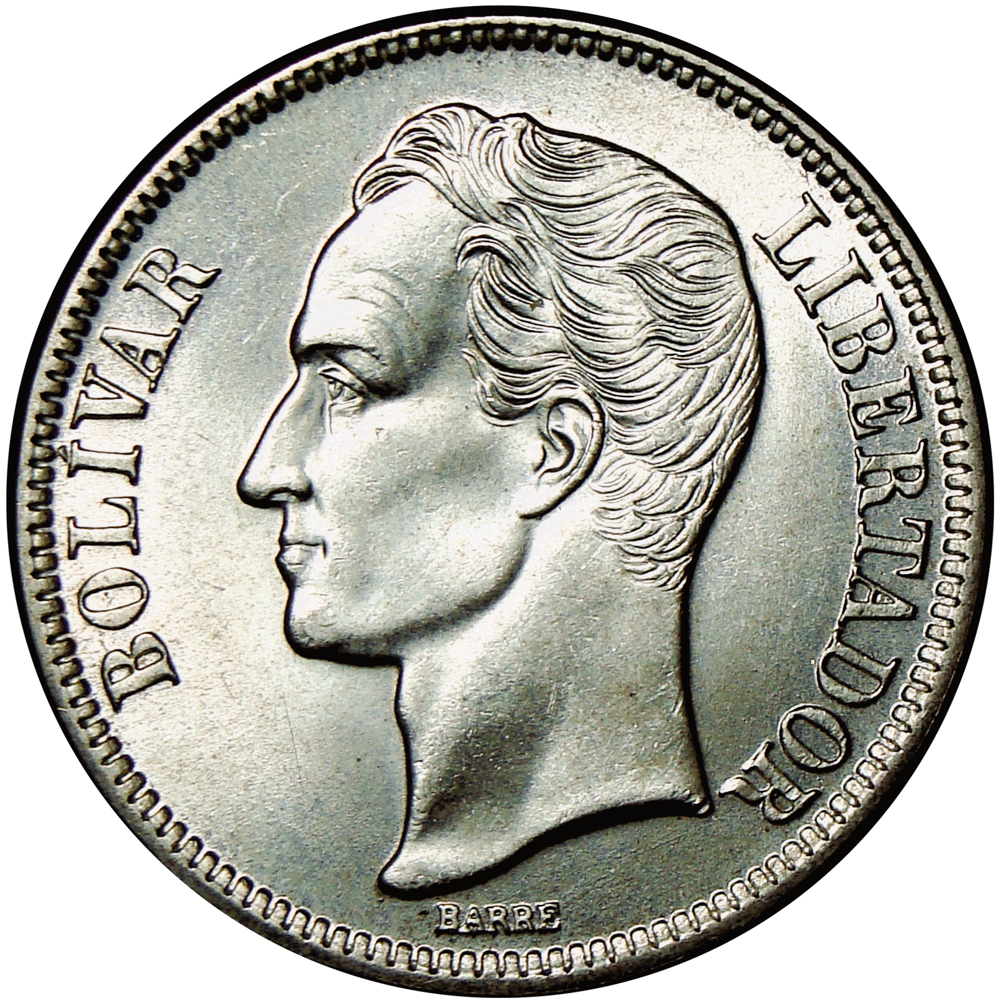 Moneda de Plata 2 Bolívares 1945  - Numisfila