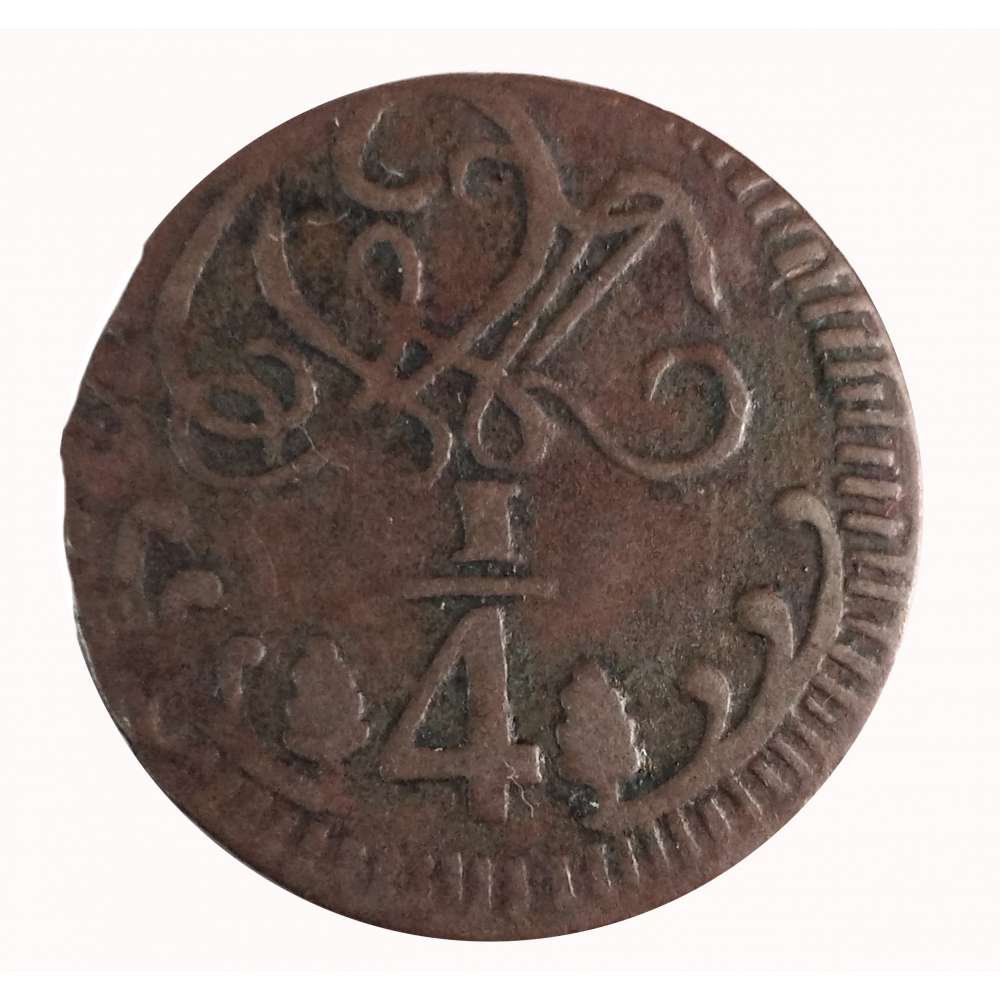 Moneda Caracas ¼ Real de Cobre - Cuartillo 1818   - Numisfila