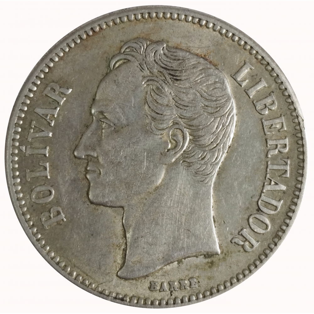 Venezuela Moneda 2 Bolívares de Plata 1929  - Numisfila