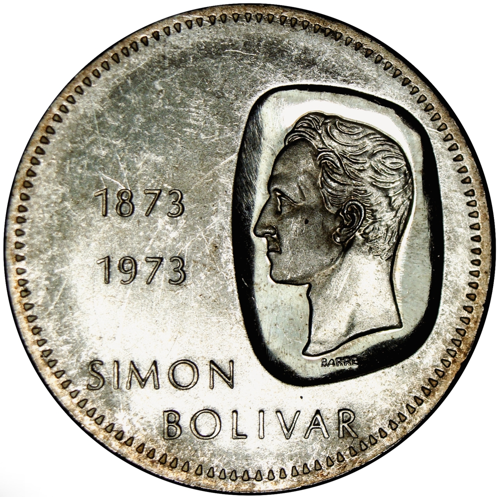Doblón Moneda 10 Bolívares 1973 Canto Invertido - Numisfila