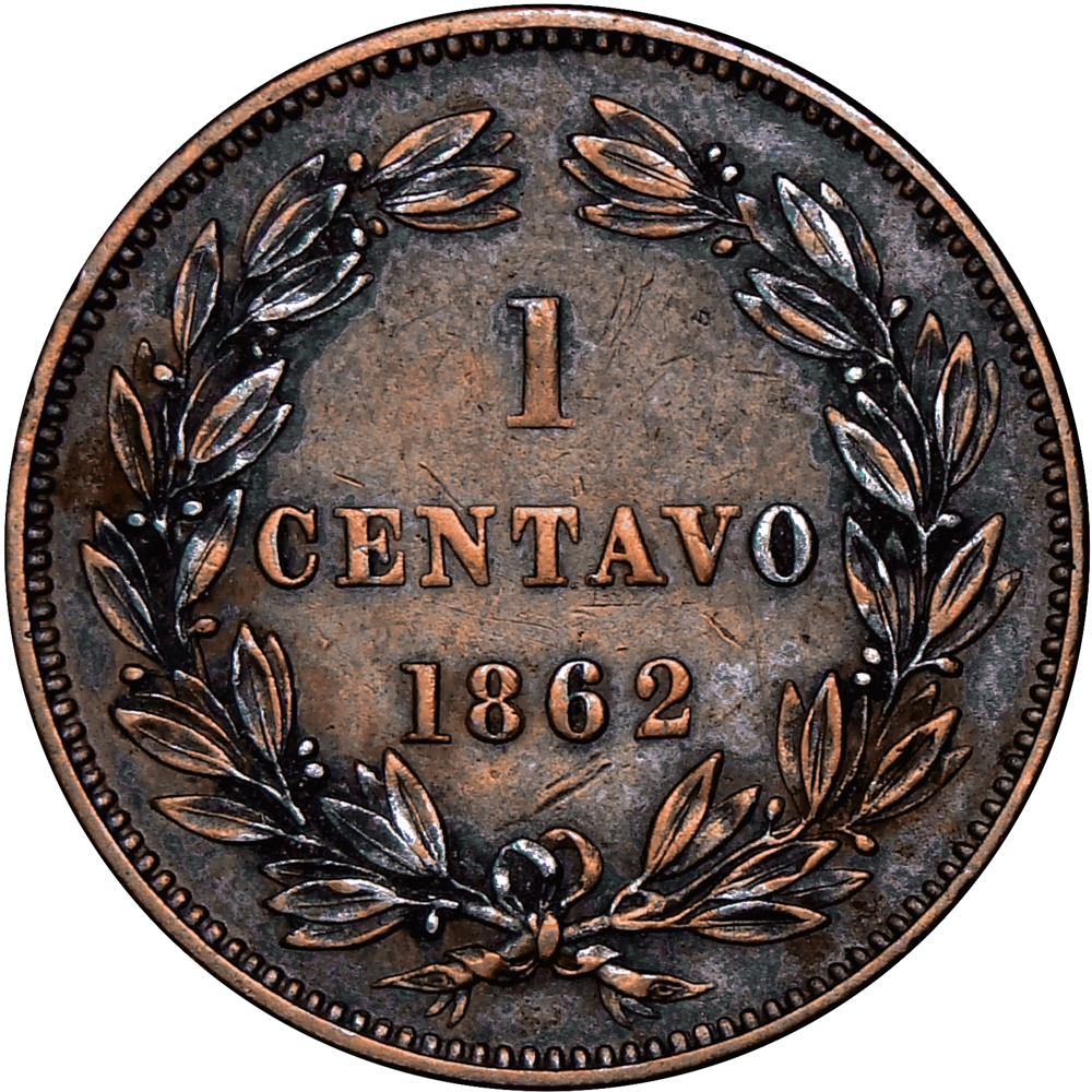 Moneda Centavo Monaguero 1862 - Libertad - Numisfila